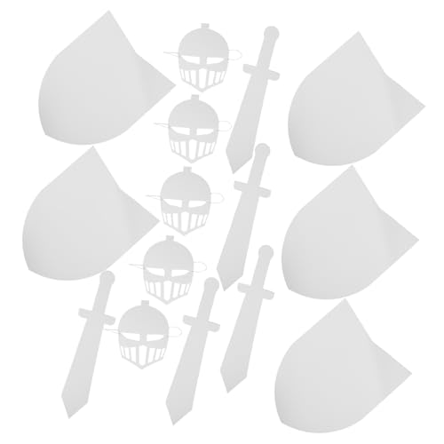 TOYANDONA 5 Sätze Diy Ritter Schild Maske aus Stabilem Karton Bemalbar Leicht und Sicher für Fantasievolles Rollenspiel Mittelalter Partydekoration für Halloween und Kreative TOYANDONA 5 Sätze Diy Ritter Schild Maske aus Stabilem Karton Bemalbar Leicht und Sicher für Fantasievolles Rollenspiel Mittelalter Partydekoration für Halloween und Kreative von TOYANDONA