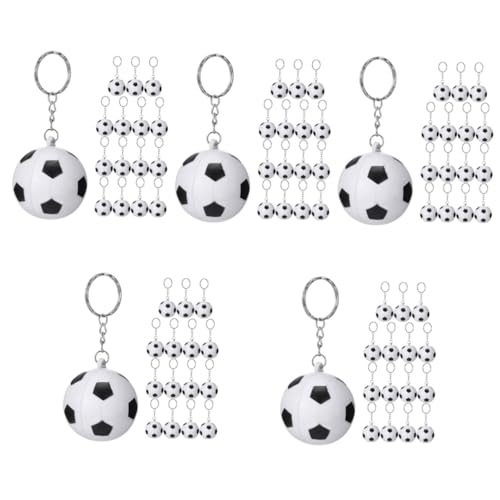 TOYANDONA 5 Sätze Fußball Schlüsselanhänger Mehrere Dekoration Schild Groß Schlüsselbund Simulationssport-schlüsselanhänger Tragbarer Fußball-schlüsselanhänger Metall Weiß 15 Stücke * 5 TOYANDONA 5 Sätze Fußball Schlüsselanhänger Mehrere Dekoration Schild Groß Schlüsselbund Simulationssport-schlüsselanhänger Tragbarer Fußball-schlüsselanhänger Metall Weiß 15 Stücke * 5 von TOYANDONA
