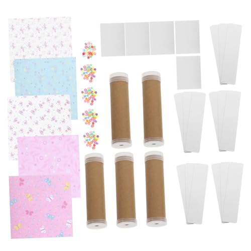 TOYANDONA 5 Sätze Kaleidoskop-materialpaket DIY-Materialien Kaleidoskopbrille Bastelspielzeug DIY-Kaleidoskop-kit Für Kaleidoskop-Taschen Bausatz Bastelsets Papier von TOYANDONA