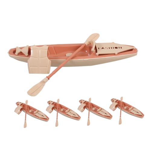 TOYANDONA 5 Sätze Miniatur Kunststoff Kanu mit Paddeln und Rettungsweste Detailliertes Kajak Modellspielzeug für Outdoor Wasserspielzeug und Wohnaccessoire TOYANDONA 5 Sätze Miniatur Kunststoff Kanu mit Paddeln und Rettungsweste Detailliertes Kajak Modellspielzeug für Outdoor Wasserspielzeug und Wohnaccessoire von TOYANDONA