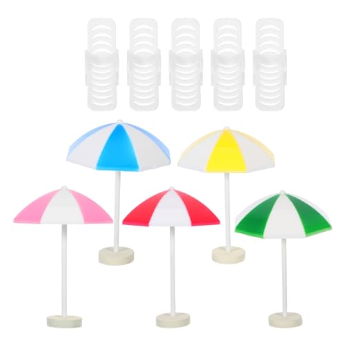 TOYANDONA 5 Sätze Miniatur Strand Schirme und Stühle für Puppenhäuser Kreative Dekoration für Mikro Landschaften und Fotografie für DIY Projekte und Fantasieanregende Spielwelten TOYANDONA 5 Sätze Miniatur Strand Schirme und Stühle für Puppenhäuser Kreative Dekoration für Mikro Landschaften und Fotografie für DIY Projekte und Fantasieanregende Spielwelten von TOYANDONA