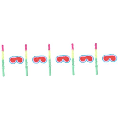 TOYANDONA 5 Sätze Piñata-Stick Party-Piñata-Brille Kinderspielzeug Spielzeug für Mädchen Gläser Gartenspiele für Kinder Pinatas-Sticks für Geburtstagsfeier Junge Requisiten schmücken Papier von TOYANDONA