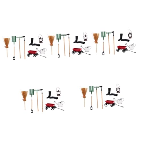 TOYANDONA 5 Sätze Puppenhaus-Werkzeuge Spielzeug Gießkanne Bonsai-Gießkanne Spielzeug für Kinder kinderspielzeug Mikro-Landschaftsornamente winzige Gartengeräte Haushalt Gartenwerkzeuge von TOYANDONA