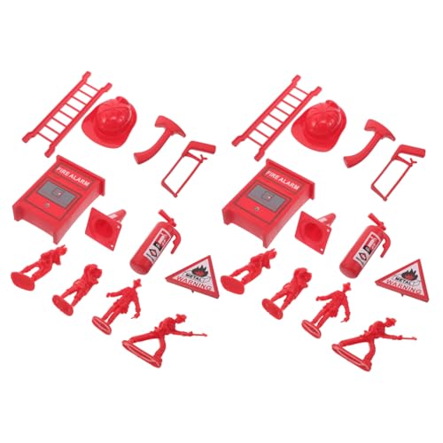 TOYANDONA 5 Sätze Teiliges Feuerwehrmann Spielset aus Robustem Kunststoff Realistische Feuerwehrmann Figuren mit Mini Feuerlöschern und Zubehör für Puppenhaus Fördert Teamwork und TOYANDONA 5 Sätze Teiliges Feuerwehrmann Spielset aus Robustem Kunststoff Realistische Feuerwehrmann Figuren mit Mini Feuerlöschern und Zubehör für Puppenhaus Fördert Teamwork und von TOYANDONA