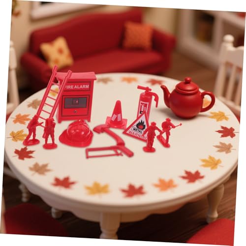 TOYANDONA 5 Sätze Teiliges Feuerwehrmann Spielset für Kunststoff Feuerlöscher Modelle Realistische Feuerwehr Accessoires Fördert und Kreatives Rollenspiel für Puppenhaus Dekoration von TOYANDONA