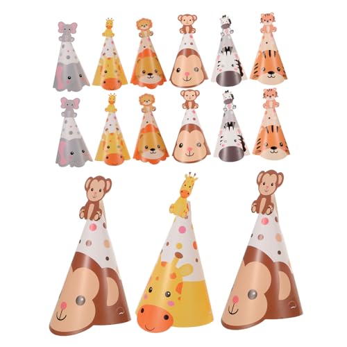 TOYANDONA 5 Sätze Tiermotive Geburtstagsparty Hüte aus Leichtem Papier mit Tiger Verstellbar für Kreatives Partyzubehör für Familienfeiern und Partygeschenke TOYANDONA 5 Sätze Tiermotive Geburtstagsparty Hüte aus Leichtem Papier mit Tiger Verstellbar für Kreatives Partyzubehör für Familienfeiern und Partygeschenke von TOYANDONA
