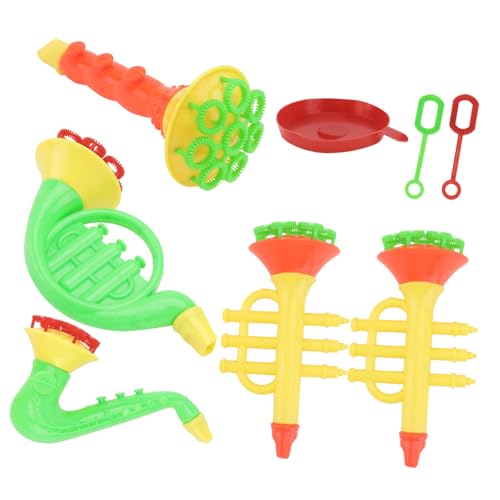 TOYANDONA 5 Stück Blasenblasendes Blasenmaschine Für Kinderspielzeug Sprudelnde Maschine Blasenmacher in Musikinstrumentenform Cartoon-blasenhersteller Plastik von TOYANDONA