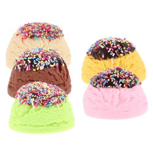 TOYANDONA 5-teiliges Eiscreme-schaukasten-Requisiten-simuliertes Eiscreme-Modell Für Die Anzeige Oder Fotoaufnahme TOYANDONA 5-teiliges Eiscreme-schaukasten-Requisiten-simuliertes Eiscreme-Modell Für Die Anzeige Oder Fotoaufnahme von TOYANDONA