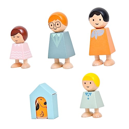 TOYANDONA 5 Stück Figuren Bausteine Bausteine Familiäre Beziehungsblockaden Holzblöcke Zeichenblöcke Hölzern TOYANDONA 5 Stück Figuren Bausteine Bausteine Familiäre Beziehungsblockaden Holzblöcke Zeichenblöcke Hölzern von TOYANDONA