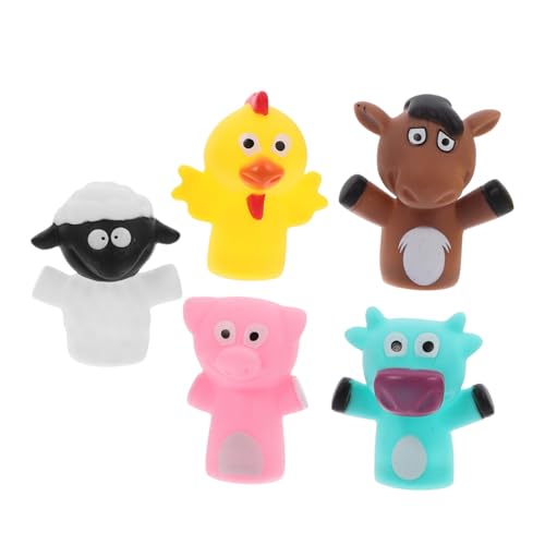 TOYANDONA 5 Stück Fingerpuppe Babys Hände Plüsch Klein Entzückende Geschichtenpuppen Geschichte Marionetten Dekorative Märchenpuppen Tragbare Spielfiguren Vinyl von TOYANDONA
