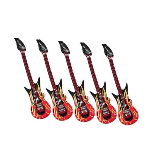 TOYANDONA Aufblasbare Gitarren Für Partys in Großen Mengen – 5-teiliges Aufblasbares Mikrofon Geburtstagsparty-Dekoration Gitarren-Requisite Aufblasbares Instrumenten-Set TOYANDONA Aufblasbare Gitarren Für Partys in Großen Mengen – 5-teiliges Aufblasbares Mikrofon Geburtstagsparty-Dekoration Gitarren-Requisite Aufblasbares Instrumenten-Set von TOYANDONA