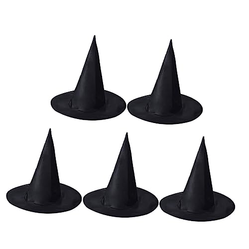 TOYANDONA 5 Stück Halloween Hexenhüte aus Oxford Dekorative Kostümhüte für Partys Karneval und Cosplay Bequem Langlebig und von TOYANDONA