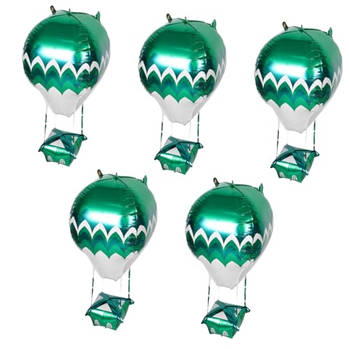 TOYANDONA 5 Stück Heißluftballon Festival-accessoire Geburtstagsfeier Ballon Aufblasbare Requisiten Folienballons Formen Aufblasbarer Folienballon Reise-party-ballons Grün Aluminiumfolie TOYANDONA 5 Stück Heißluftballon Festival-accessoire Geburtstagsfeier Ballon Aufblasbare Requisiten Folienballons Formen Aufblasbarer Folienballon Reise-party-ballons Grün Aluminiumfolie von TOYANDONA