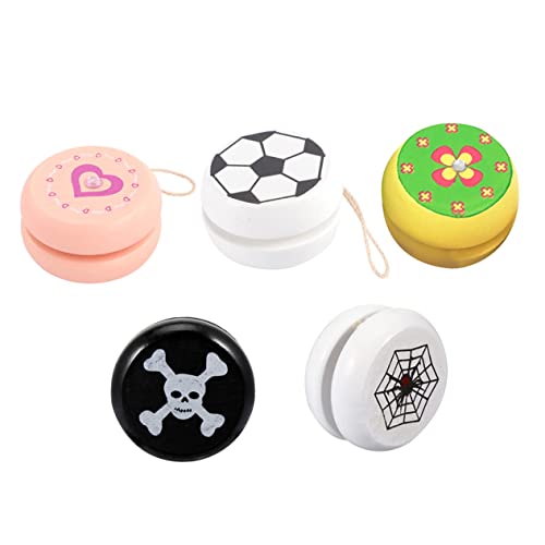 TOYANDONA 5 Stück Hölzernes Jo-jo Yo Yo Yoyo-Ball - - Kinderspielzeug Jo-jo- TOYANDONA 5 Stück Hölzernes Jo-jo Yo Yo Yoyo-Ball - - Kinderspielzeug Jo-jo- von TOYANDONA