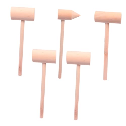 TOYANDONA 5 Stück Holzhammerspielzeug Kinderspielzeug Werkzeug Kleiner Hammer Holzhämmer Hammer Hölzern TOYANDONA 5 Stück Holzhammerspielzeug Kinderspielzeug Werkzeug Kleiner Hammer Holzhämmer Hammer Hölzern von TOYANDONA