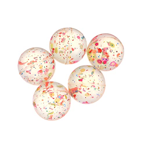 TOYANDONA 5 Stück Hüpfball Massenspielzeug Mini Weltraumspielzeug Outdoor Für Gummi Sprungball Kognitives Für Lernspielzeug Für Transparenter Ball TOYANDONA 5 Stück Hüpfball Massenspielzeug Mini Weltraumspielzeug Outdoor Für Gummi Sprungball Kognitives Für Lernspielzeug Für Transparenter Ball von TOYANDONA
