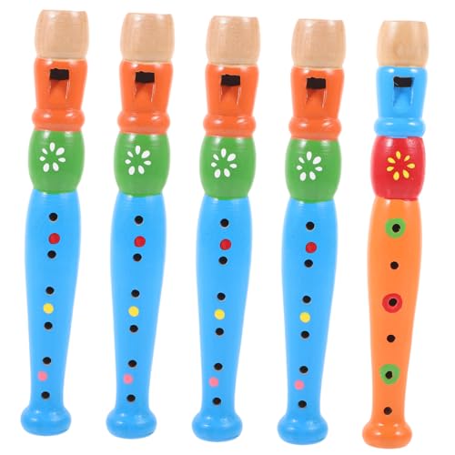 TOYANDONA 5 Stück Kinderklarinetteninstrumente Übungsklarinette Mit 6 Löchern Kinderklarinette Mit 6 Löchern Professionelle Anfänger Übungsklarinette Für Professionelles Blasinstrument von TOYANDONA