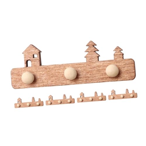TOYANDONA 5 Stück Kleine Kleiderhaken Requisite Puppenhaus Tür-Layout Haken Modell Puppenhaus-versorgung von TOYANDONA