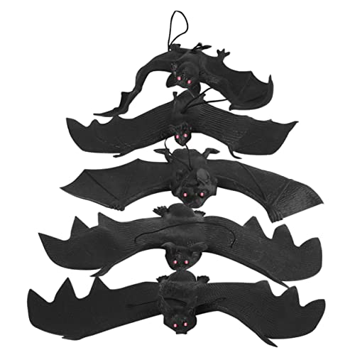 TOYANDONA 5stücke Hängende Fledermaus-Dekoration Für Halloween Realistische Nachbildung Für Innen Und Außendekoration Perfektes Zubehör Für Partys Und Schaurige Anlässe TOYANDONA 5stücke Hängende Fledermaus-Dekoration Für Halloween Realistische Nachbildung Für Innen Und Außendekoration Perfektes Zubehör Für Partys Und Schaurige Anlässe von TOYANDONA