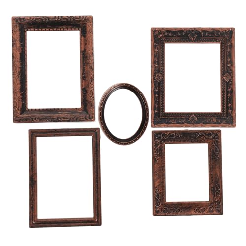 TOYANDONA 5 Stück Maßstab Bronze Mini Metallrahmen für Puppenhaus Dekoration DIY Vintage Rahmen für Sammler TOYANDONA 5 Stück Maßstab Bronze Mini Metallrahmen für Puppenhaus Dekoration DIY Vintage Rahmen für Sammler von TOYANDONA
