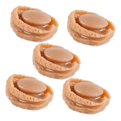 TOYANDONA 5 Stück Miniatur-Abalone-lebensmittelmodelle, Lebensmittel-täuschungsspielzeug, Miniatur-puppenhaus-küchen-täuschungsspielzeug TOYANDONA 5 Stück Miniatur-Abalone-lebensmittelmodelle, Lebensmittel-täuschungsspielzeug, Miniatur-puppenhaus-küchen-täuschungsspielzeug von TOYANDONA