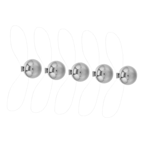 TOYANDONA 5 Stück Newton Ball Swing Accessoires Balance-Physik- Ausgewogene Bälle Physik -Experiment -kit Desktop Newton - Metallkugeln Silber Rostfreier Stahl von TOYANDONA