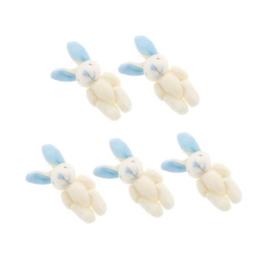 TOYANDONA 5 Stück Niedliche Kleine Stofftiere für Dekoration im Kinderzimmer Büro und Partygeschenke Jointed Bunny Figuren für Kreative Anlässe TOYANDONA 5 Stück Niedliche Kleine Stofftiere für Dekoration im Kinderzimmer Büro und Partygeschenke Jointed Bunny Figuren für Kreative Anlässe von TOYANDONA