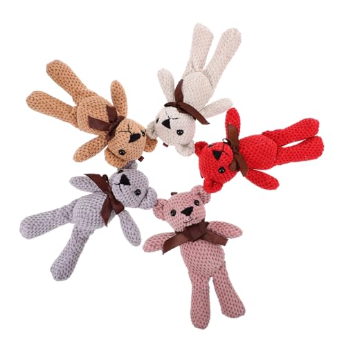 TOYANDONA 5 Stück Plüschspielzeugpuppe Stofftierpuppe kleine Kuscheltiere Masse tierisches Plüschtier Plüschbärenspielzeug tragen tragbarer ausgestopfter Bär Valentinstag Bär ausgestopft TOYANDONA 5 Stück Plüschspielzeugpuppe Stofftierpuppe kleine Kuscheltiere Masse tierisches Plüschtier Plüschbärenspielzeug tragen tragbarer ausgestopfter Bär Valentinstag Bär ausgestopft von TOYANDONA