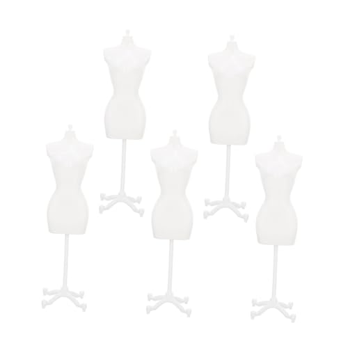 TOYANDONA 5 Stücke Puppenkleiderständer Kleiner Mannequin Halterung für Puppen Kleidung Unterstützung für Selbstgemacht Puppenhaus Deko TOYANDONA 5 Stücke Puppenkleiderständer Kleiner Mannequin Halterung für Puppen Kleidung Unterstützung für Selbstgemacht Puppenhaus Deko von TOYANDONA