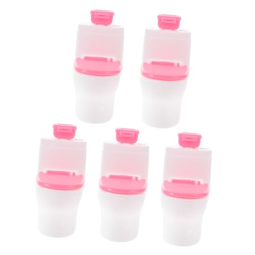 TOYANDONA Puppenhaus-mini-toiletten 5er-Set Kunststoff-Miniatur-toiletten Für Jungen Und Mädchen Puppenhaus-dekorationsmöbel Babypuppen-töpfchenspielzeug von TOYANDONA