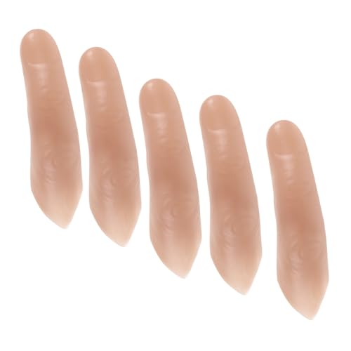 TOYANDONA 5 Stück Realistische Falsche Finger Prothese mit Extralanger Detailreiche Requisiten für Bühne Cosplay Party Streichtricks und Besondere Performance TOYANDONA 5 Stück Realistische Falsche Finger Prothese mit Extralanger Detailreiche Requisiten für Bühne Cosplay Party Streichtricks und Besondere Performance von TOYANDONA