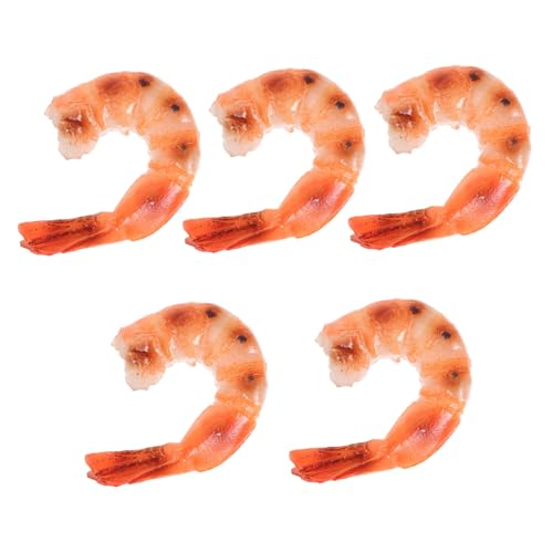TOYANDONA 5 Stück Realistische Garnelen Modelle Künstliche Gekochte Shrimps Lebensechte Meeresfrüchte Dekoration Vielseitige Küchen und Party Deko Einfache Platzierung für Schränke und Fotos TOYANDONA 5 Stück Realistische Garnelen Modelle Künstliche Gekochte Shrimps Lebensechte Meeresfrüchte Dekoration Vielseitige Küchen und Party Deko Einfache Platzierung für Schränke und Fotos von TOYANDONA