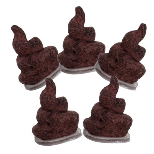 TOYANDONA 5 Stück Simulation Poop Poop Harz Poop Poop Spiel Streichspielzeug Poop Spiel Gefälschtes Poop Realistisches Poop Modell Niedliches Poop Streich Poop von TOYANDONA