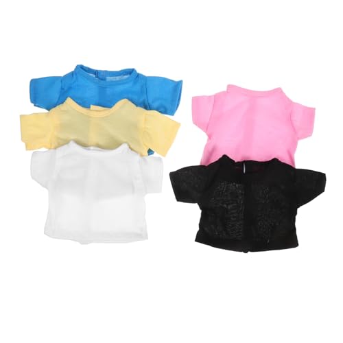 TOYANDONA 5stücke Kuscheltier-Shirt Kurzärmlig Puppen Aus Weichem Stoff Erhältlich Modische Kleidung Für Stofftiere TOYANDONA 5stücke Kuscheltier-Shirt Kurzärmlig Puppen Aus Weichem Stoff Erhältlich Modische Kleidung Für Stofftiere von TOYANDONA