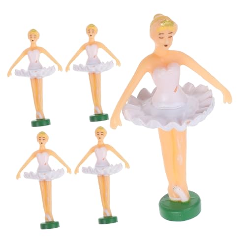 TOYANDONA 5 Stück Teiliges Ballettpuppen mit Spieluhr Zubehör Prinzessinnenfigurinen für Ballett Dekorationen Bezaubernde Tänzerinnen für Musikboxen und Sammlungen von TOYANDONA