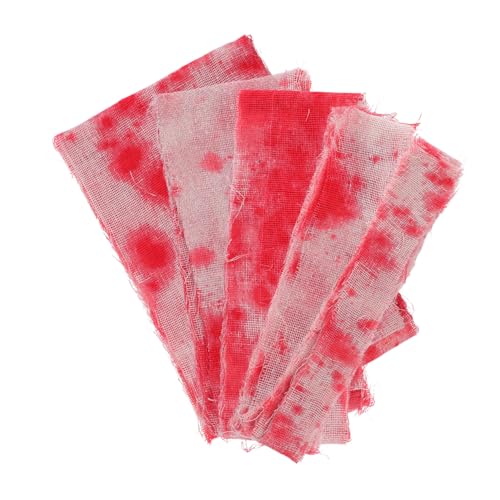 TOYANDONA 5 Stück Teiliges Halloween Blutiges aus Reißfestem Stoff Wiederverwendbar Vielseitig für Innen und Außendekoration Einfache Montage Gruselige Party und Haunted House Deko TOYANDONA 5 Stück Teiliges Halloween Blutiges aus Reißfestem Stoff Wiederverwendbar Vielseitig für Innen und Außendekoration Einfache Montage Gruselige Party und Haunted House Deko von TOYANDONA