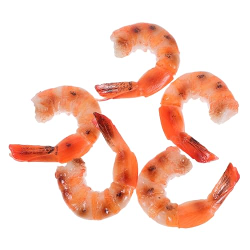 TOYANDONA 5 Stück Teiliges Künstliche Garnelen Modelle aus Langlebigem Realistisch Gestaltete Fake Shrimps für Küchen Party und Schaufensterdekoration Food Toys für Vielseitige und TOYANDONA 5 Stück Teiliges Künstliche Garnelen Modelle aus Langlebigem Realistisch Gestaltete Fake Shrimps für Küchen Party und Schaufensterdekoration Food Toys für Vielseitige und von TOYANDONA