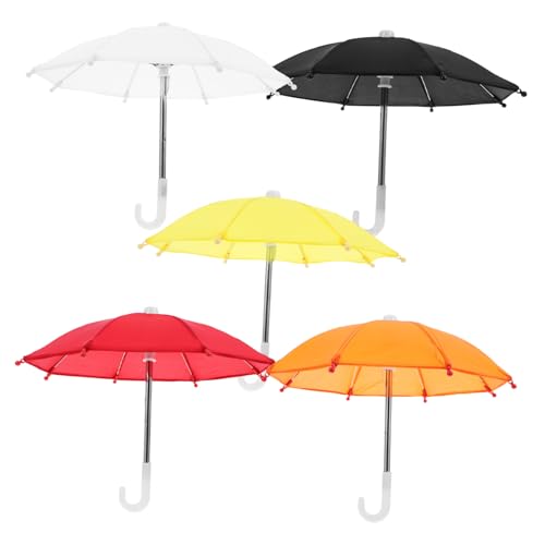 TOYANDONA 5 Stück Teiliges Mini Deko Regenschirm Bunter Polyester Puppenhaus Schirm für Basteln Fotografie Wohnkultur TOYANDONA 5 Stück Teiliges Mini Deko Regenschirm Bunter Polyester Puppenhaus Schirm für Basteln Fotografie Wohnkultur von TOYANDONA