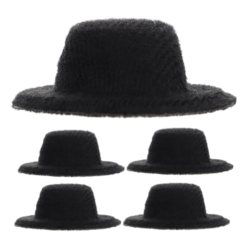 TOYANDONA 5 Stück Teiliges Mini Jazzhüte für Puppen Leichte Stoffmaterialien Dekorative Austauschbare Mini Hüte zum Ankleiden und Cosplay von Puppen von TOYANDONA