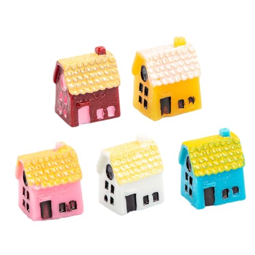 TOYANDONA 5 Stück Teiliges Miniatur Chinesische Häuser Resin Kunsthandwerk für Feengarten Dekoration Traditionelle Architektur Miniaturfiguren für Innen und Außenbereich Bunte Mini Häuser TOYANDONA 5 Stück Teiliges Miniatur Chinesische Häuser Resin Kunsthandwerk für Feengarten Dekoration Traditionelle Architektur Miniaturfiguren für Innen und Außenbereich Bunte Mini Häuser von TOYANDONA