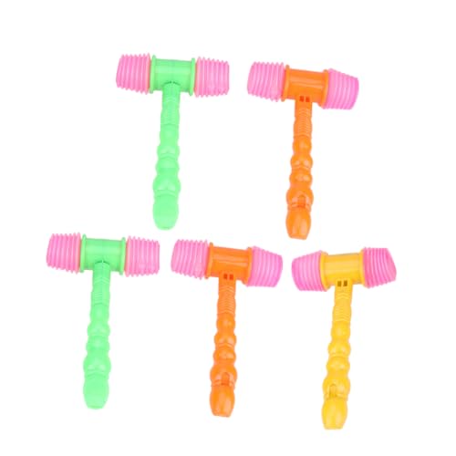 TOYANDONA 5 Stück Teiliges Musik Quietschhammer Bunte Hämmer mit Sicherem Griff Pädagogisch Geeignet für Rhythmusentwicklung und Motorische Fähigkeiten für Junge Mädchen und Zufällige Farbe TOYANDONA 5 Stück Teiliges Musik Quietschhammer Bunte Hämmer mit Sicherem Griff Pädagogisch Geeignet für Rhythmusentwicklung und Motorische Fähigkeiten für Junge Mädchen und Zufällige Farbe von TOYANDONA