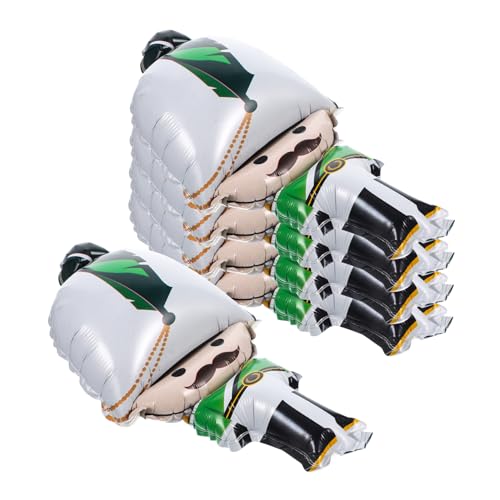 TOYANDONA 5 Stück Teiliges Nutcracker Luftballon Weihnachtsdeko Folienballons in Leuchtenden Farben für Partylayout und Foto Requisiten Weihnachts und Neujahrsfeier Dekoration von TOYANDONA