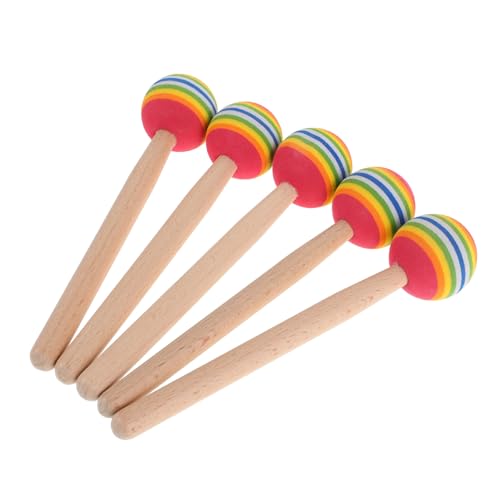 TOYANDONA 5 Stück Teiliges Schlagzeug mit Bunten Holzgriff Mallets für Erwachsene Weiche Schwamm Trommelstöcke Koordination und Kreativität Leicht und Kindgerecht TOYANDONA 5 Stück Teiliges Schlagzeug mit Bunten Holzgriff Mallets für Erwachsene Weiche Schwamm Trommelstöcke Koordination und Kreativität Leicht und Kindgerecht von TOYANDONA