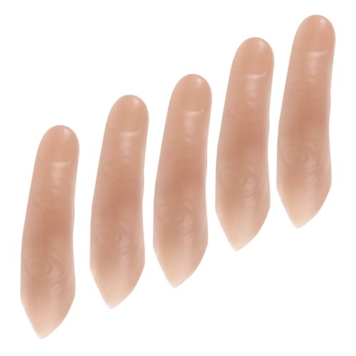 TOYANDONA 5 Stück Teiliges Set Realistischer Fake Finger aus Vinyl Extralange Detailgetreue Severed Finger Props für Zaubertricks Cosplay Bühnenauftritte und Party Streiche TOYANDONA 5 Stück Teiliges Set Realistischer Fake Finger aus Vinyl Extralange Detailgetreue Severed Finger Props für Zaubertricks Cosplay Bühnenauftritte und Party Streiche von TOYANDONA