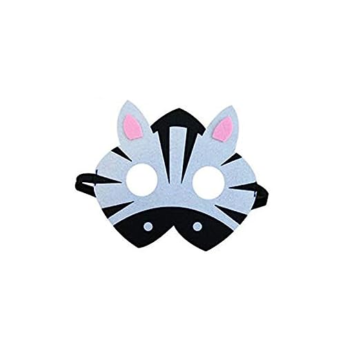 TOYANDONA 5 Stück Teiliges Tiermasken für Filz Lustige Tiergesichtsmasken Elefant Tiger Flusspferd Giraffe Zebra Wiederverwendbar für Geburtstags und Halloween Partys von TOYANDONA