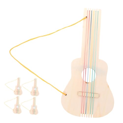 TOYANDONA 5 Stück Teiliges Unbemaltes Holzgitarren DIY Blanko Gitarre aus Sicherem Holz zum Bemalen Kreatives Musikinstrument bastelset für Jungen und Mädchen Fördert Fantasie und TOYANDONA 5 Stück Teiliges Unbemaltes Holzgitarren DIY Blanko Gitarre aus Sicherem Holz zum Bemalen Kreatives Musikinstrument bastelset für Jungen und Mädchen Fördert Fantasie und von TOYANDONA