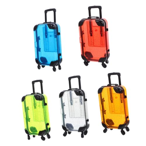 TOYANDONA 5 Stück Trolley Koffer Rollenspiel Mini Koffer Rollenspiel Für Mini Gepäckspielzeug Kindergepäck Simulations Gepäckspielzeug Für Gepäck Für von TOYANDONA