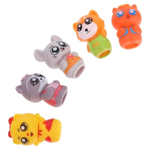 TOYANDONA 5 Stück Vinyl-fingerpuppen in Tierform, Spielzeug Zum Geschichtenerzählen, Süße Fingerpuppe, Mini-tierpuppe, Geburtstagsparty, Gastgeschenke, Kinderbelohnung TOYANDONA 5 Stück Vinyl-fingerpuppen in Tierform, Spielzeug Zum Geschichtenerzählen, Süße Fingerpuppe, Mini-tierpuppe, Geburtstagsparty, Gastgeschenke, Kinderbelohnung von TOYANDONA