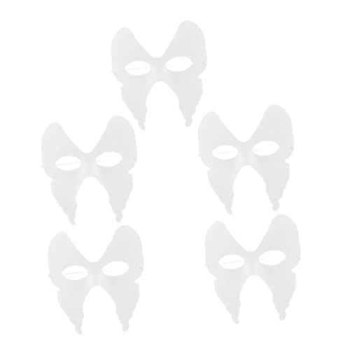 TOYANDONA 5 Stück Weiße DIY Halbgesichts Masken aus Papier Leichte Karnevalsmasken zum Bemalen für Maskerade Fasching Partys und Kostüm Events Bequemer Sitz Kreativ Gestaltbar TOYANDONA 5 Stück Weiße DIY Halbgesichts Masken aus Papier Leichte Karnevalsmasken zum Bemalen für Maskerade Fasching Partys und Kostüm Events Bequemer Sitz Kreativ Gestaltbar von TOYANDONA