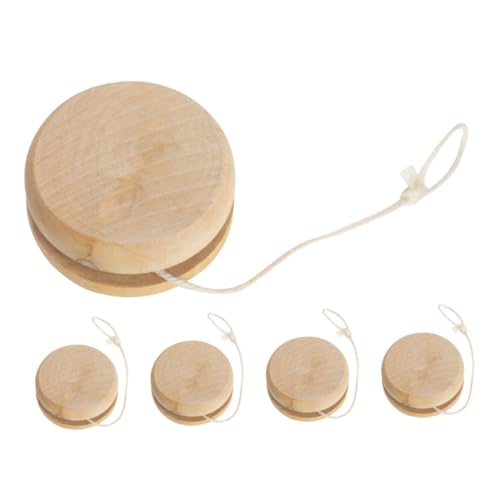 TOYANDONA 5 Stück hölzernes Jo-Jo Outdoor draußen Holzspielzeug zum Verschenken Holz Yo-Yo Ball werfen Kickball Kugel aus Holz Jo-Jo-Bälle TOYANDONA 5 Stück hölzernes Jo-Jo Outdoor draußen Holzspielzeug zum Verschenken Holz Yo-Yo Ball werfen Kickball Kugel aus Holz Jo-Jo-Bälle von TOYANDONA